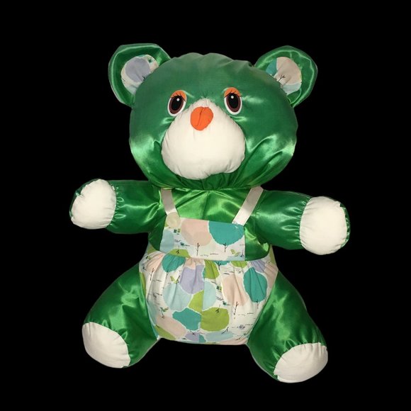 Unique Puffalump-like Plush Green Teddy Bear LARGE 18